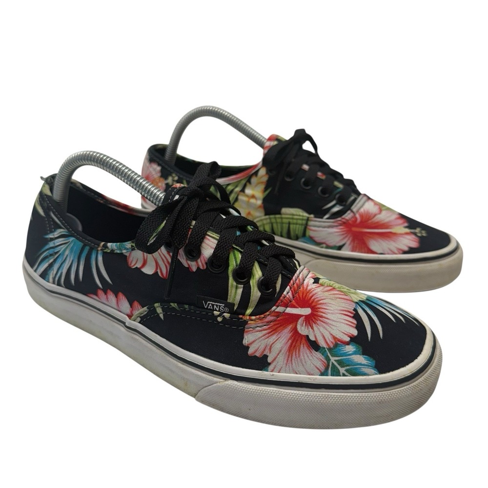 Vans Hawaiian Hawaii Aloha Floral Lace Up Sk8 Shoes‎ Men 9.5 Women 11 S-4